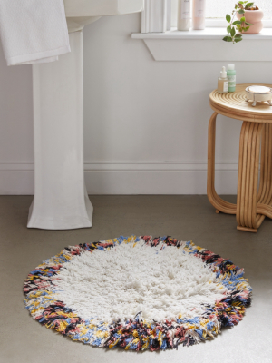 Celine Shag Round Bath Mat