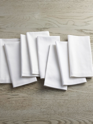 Fete White Cloth Napkins, Set Of 8