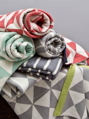 The Gray Wind Farm Patterned Throw