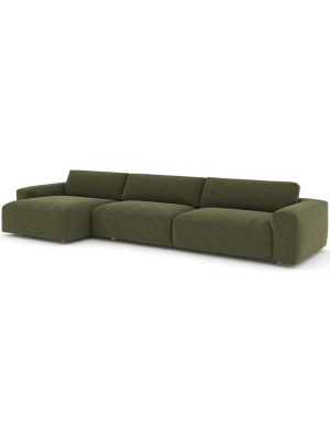 Fenton Laf Sectional, Montford Emerald