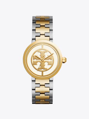 Reva Watch, Two-tone Gold/stainless Steel/ivory, 36 Mm