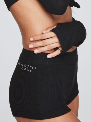 Gangster Love Ballet Rib Knit Short