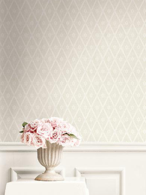 Diamond Lattice Wallpaper In Fawn From The Spring Garden Collection By Wallquest