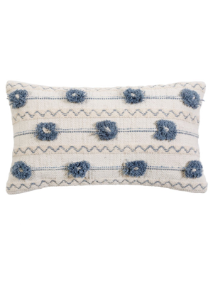 Izzy Hand Woven Pillow 14" X 24" With Insert