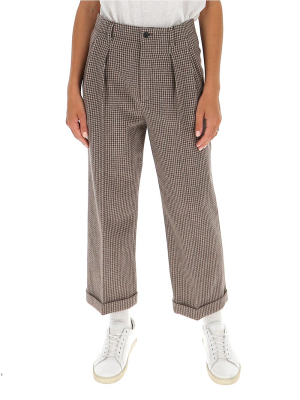 Saint Laurent Houndstooth Trousers