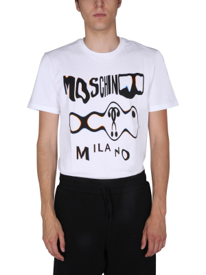 Moschino Double Question Mark Print T-shirt