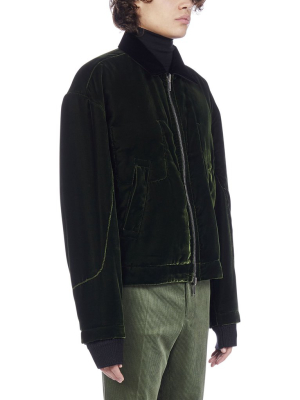 Haider Ackermann Velvet Bomber Jacket