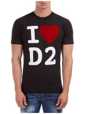 Dsquared2 I Love D2 Print T-shirt