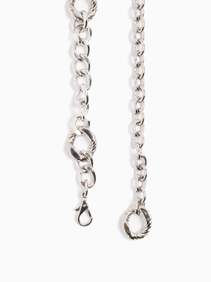 Silver Figaro Chain Belt