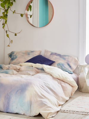 Chelsea Victoria For Deny Unicorn Marble Duvet Cover