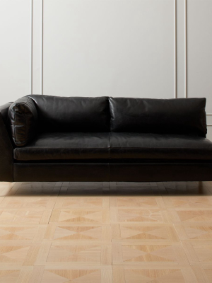 Decker Leather Left Arm Sofa