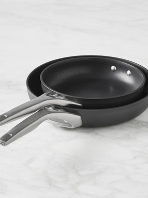 Calphalon Premier Space-saving Hard-anodized Nonstick Fry Pan Set, 8" And 10"