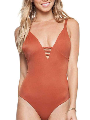 Tori Praver Mattie One Piece In Henna 1r18somtlm-hen