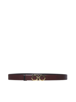 Salvatore Ferragamo Gancini Reversible Belt