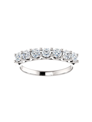 Pompeii3 1/2 Ct Seven Stone Diamond Wedding Ring Lab Created 14k White Gold