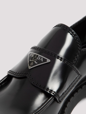 Prada Logo Plaque Loafers