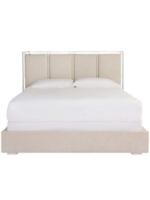 Alchemy Living Crispe Bed Complete Queen - Ivory