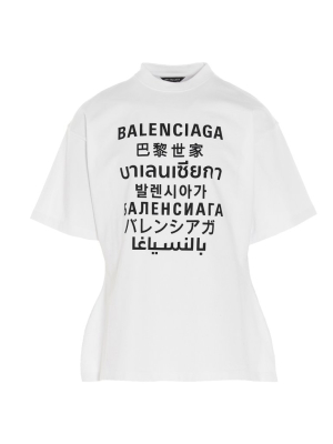 Balenciaga Languages Print T-shirt