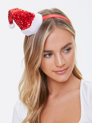 Sequin Santa Hat Headband