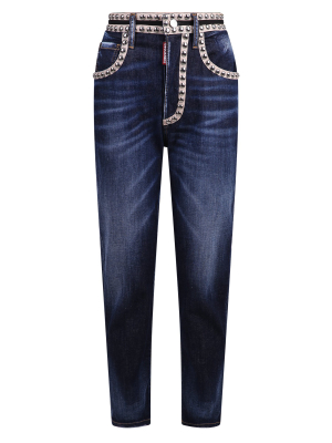 Dsquared2 Studded Cropped Jeans