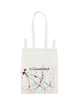 Mm6 Maison Margiela Paint Splatter Effect Tote Bag