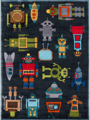 5' X 7' Robots Rug