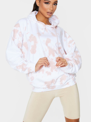 Pink Tie Dye Oversized Hoodie