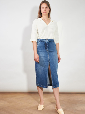 Demi Denim Skirt - Medium Blue