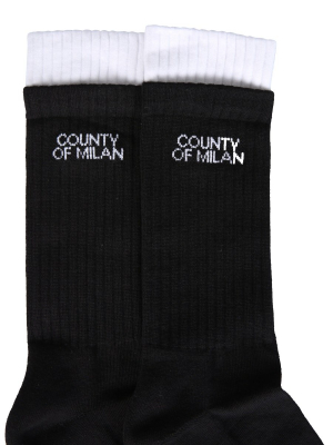 Marcelo Burlon County Of Milan Logo Socks