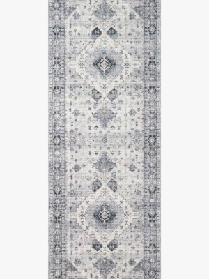 Skye Rug In Silver & Grey By Loloi