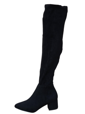 Nellie043 Black Suede Women's Boot