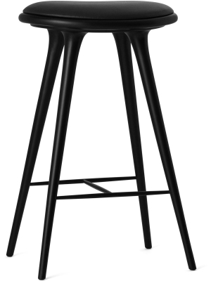 Open Box - Black Stained Beech Space Stool - Bar Height