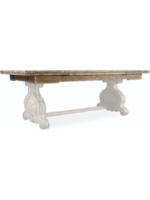 Chatelet Rectangle Trestle Dining Table Top W/2-22in Leaves