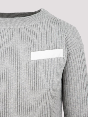 Sacai Layered Rib Knit Jumper