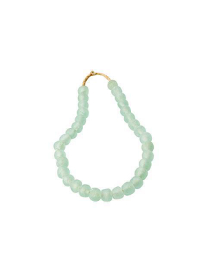 Large Sea Glass Beads In Celadon