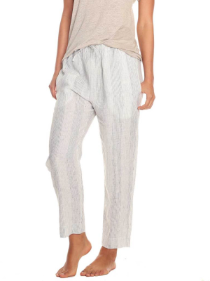 Resort Linen Stripe Pant