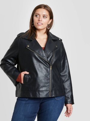 Women's Classic Moto Jacket - Universal Thread™ Black