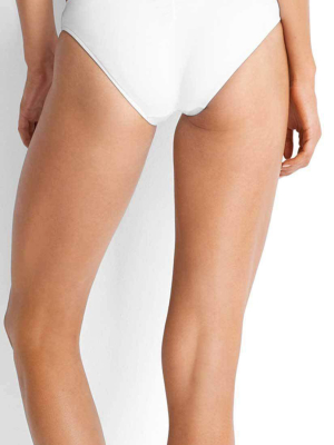 Seafolly Quilted White Hipster Bottom 40463-065-white