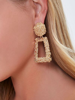 Textured Doorknocker Earrings