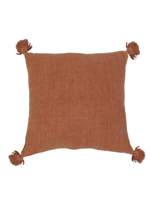 Pom Pom At Home Montauk Tassel Pillow - Terra Cotta