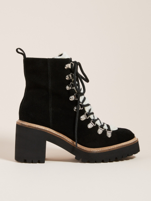 Jeffrey Campbell Suede Heeled Lace-up Boots