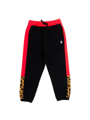 Leopard Panel Sweatpants