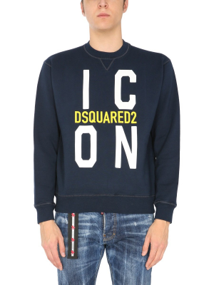 Dsquared2 Logo Print Crewneck Sweatshirt