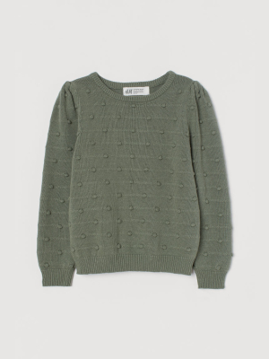 Textured-knit Sweater