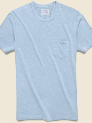 Garment Dyed Pocket Tee - Dusk Blue