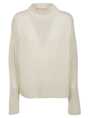 Marni Ribbed Crewneck Pullover Jumper