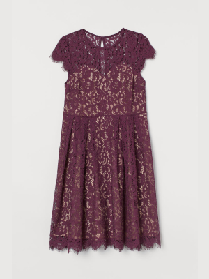 H&m+ Calf-length Lace Dress