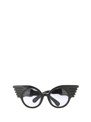 Linda Farrow X Jeremy Scott Wing Frame Sunglasses