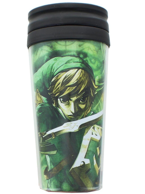 Just Funky The Legend Of Zelda Link And Zelda Travel Mug