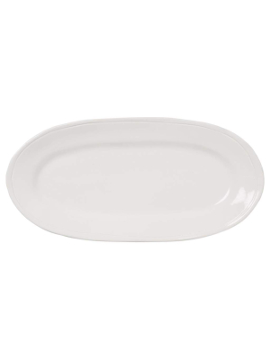 Vietri Viva Fresh Narrow Oval Platter - White